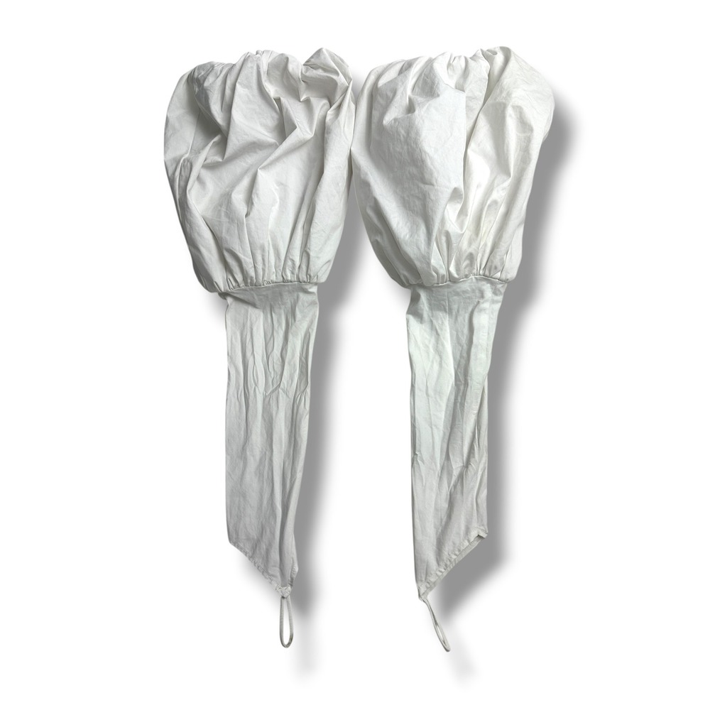 Akira Detachable Puff Sleeves Women S/M White Balloon Finger Loop 24JWX10184